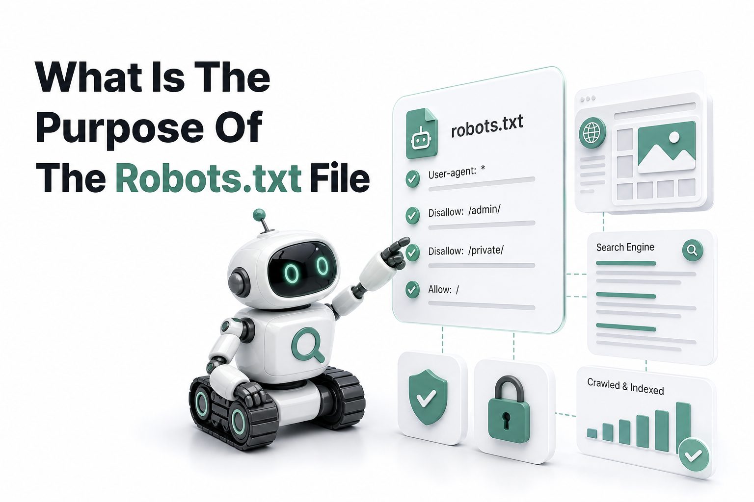 Robots.txt file directing search engine crawlers on a website